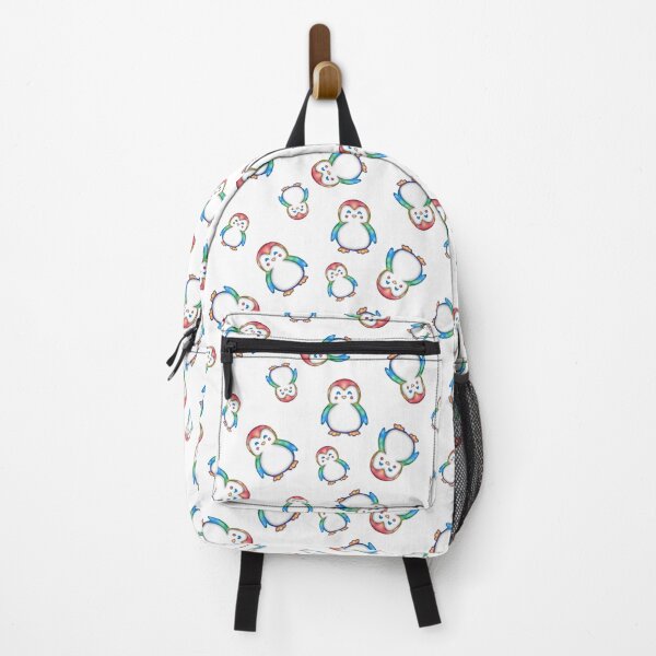 Item preview, Rainbow Penguins - White designed and sold by HB Loves Crafts.