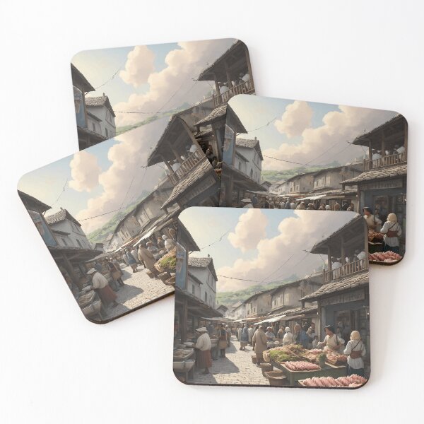 Artikelvorschau, Thunfischmarkt im Cloudy Village entworfen und verkauft von TownVibrant.