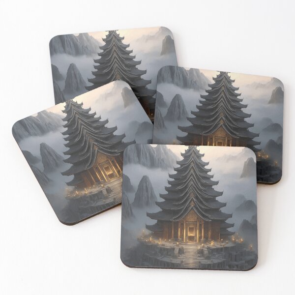 Item preview, Tuna Temple In The Cloudy Mountains designed and sold by TownVibrant.