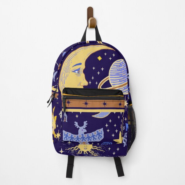 Item preview, Tarot Card: The MOON - Astrology Folk Art designed and sold by ESPRIT MYSTIQUE.