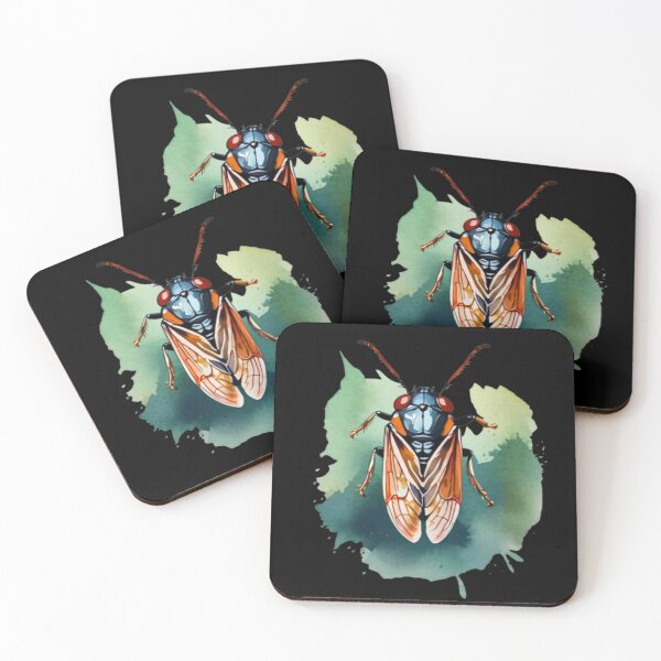 Item preview, cicada watercolor designed and sold by EuropeanPrints.