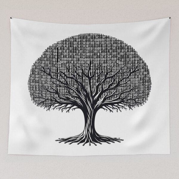 Item preview, Artificial Intelligence Tree Of Life Synthetic Wisdom Binary Branches designed and sold by SportsT-Shirts.