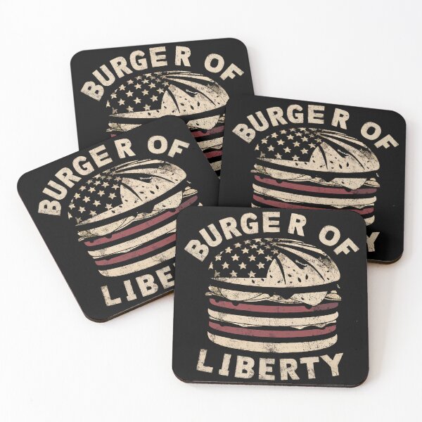 Item preview, Burger of Liberty Patriotic Design designed and sold by Quirky Shirts.