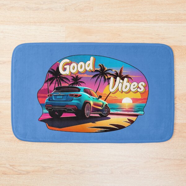 Item preview, Good Vibes Car On Sunset Beach designed and sold by TheArtOfPat.
