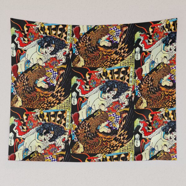 Item preview, Kami vs Great Eagle Ukiyo designed and sold by Daruma786.