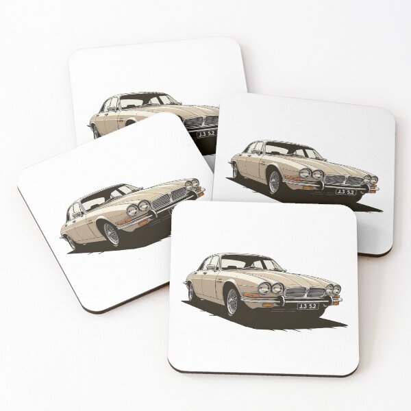 Item preview, Elegant Jaguar XJ12 5.3 Series II Illustration - Perfect Redbubble Pick designed and sold by MiszungART.