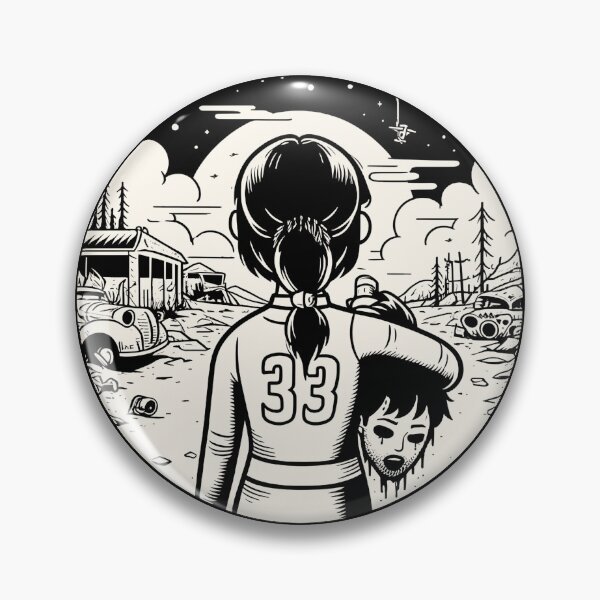 Item preview, Surviving the Wasteland - Line Art - Post Apocalyptic designed and sold by Fenay Designs.