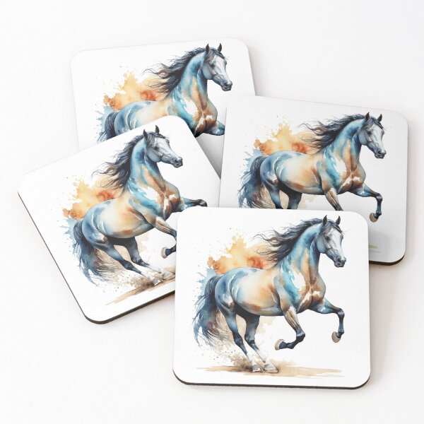 Aperçu de l'œuvre Cheval aquarelle créée et vendue par Talpha.