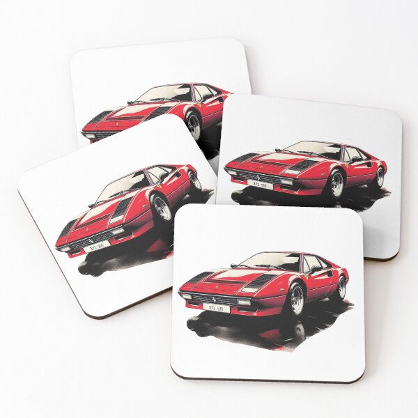 Item preview, 1986 Ferrari 328 GTB Classic Sports Car Artwork - Exclusive Redbubble Design designed and sold by MiszungART.