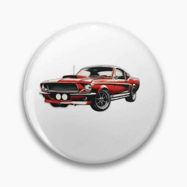 Item preview, Vintage 1967 Ford Mustang Fastback Classic Car Artwork designed and sold by MiszungART.