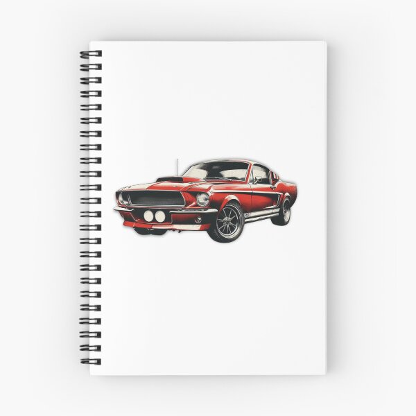 Item preview, Vintage 1967 Ford Mustang Fastback Classic Car Artwork designed and sold by MiszungART.