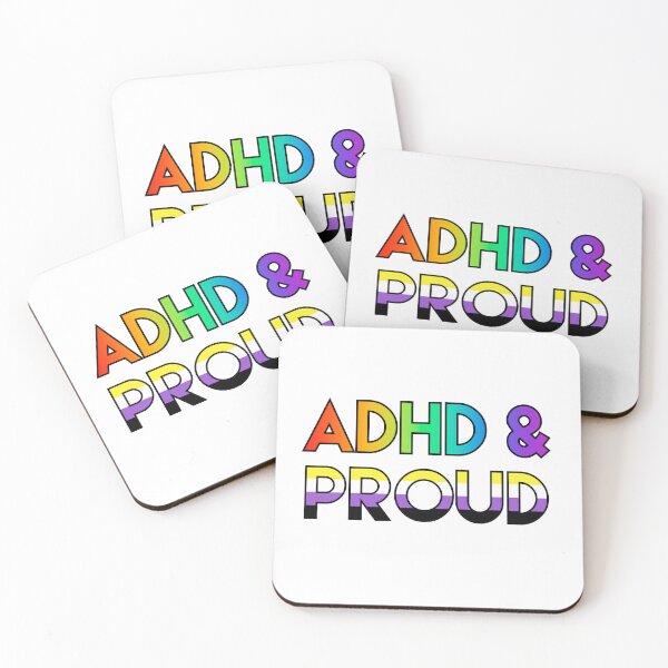 Item preview, ADHD & proud - nonbinary designed and sold by ramsaybaggins.