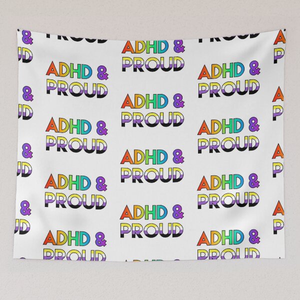 Item preview, ADHD & proud - nonbinary designed and sold by ramsaybaggins.