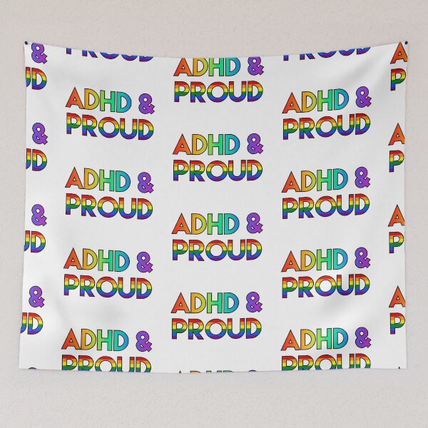 Item preview, ADHD & proud designed and sold by ramsaybaggins.