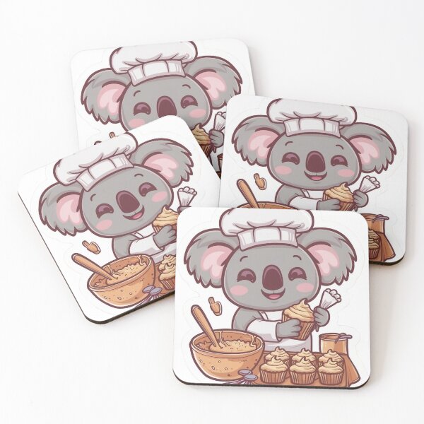 Item preview, koala making cake designed and sold by The Enthousiaste.