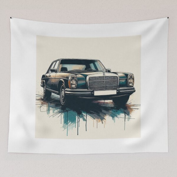 Item preview, Vintage 1991 Mercedes 600 SEL W140 Artwork - Classic Car Enthusiast’s Choice designed and sold by MiszungART.