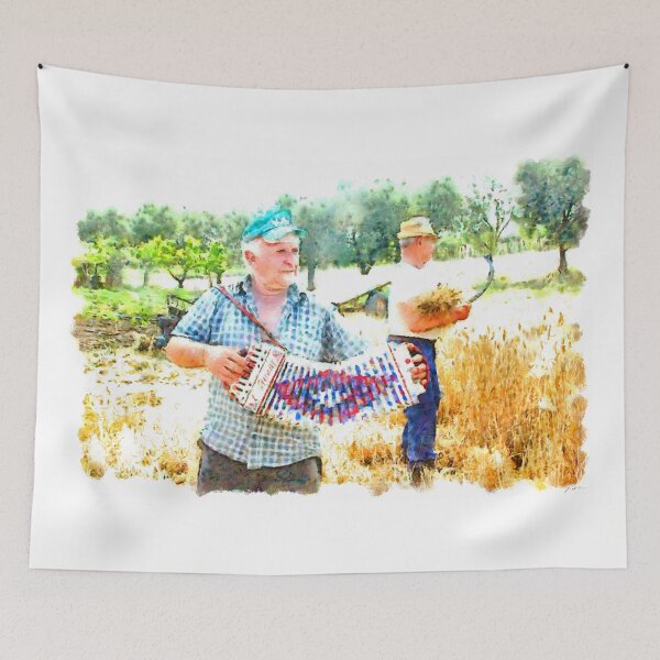 Item preview, Peasant accordion player designed and sold by Giuseppe Cocco.