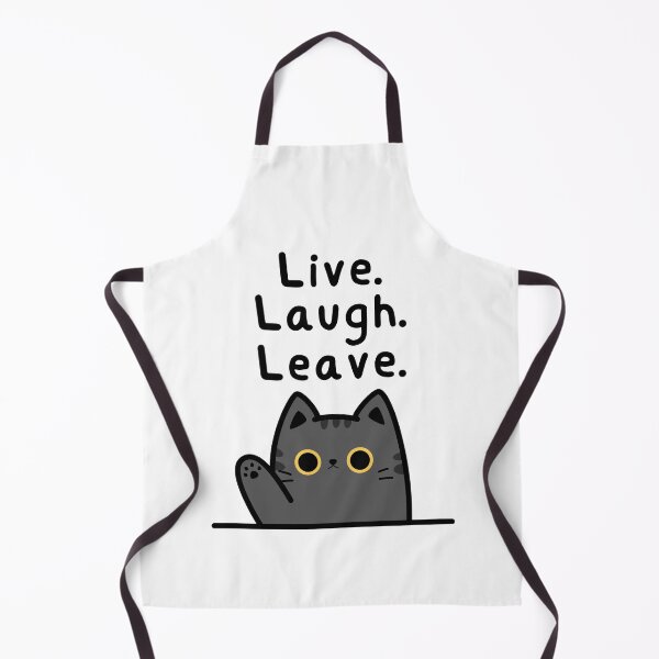 Item preview, Introvert Humor: Cat Waving Goodbye. Live. Laugh. Leave. designed and sold by Teribelle.