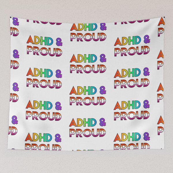 Item preview, ADHD & proud - lesbian designed and sold by ramsaybaggins.
