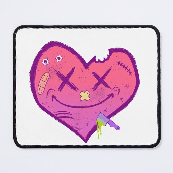 Item preview, Broken Heart Grunge Punk Rock Smiley designed and sold by SilentWill94.