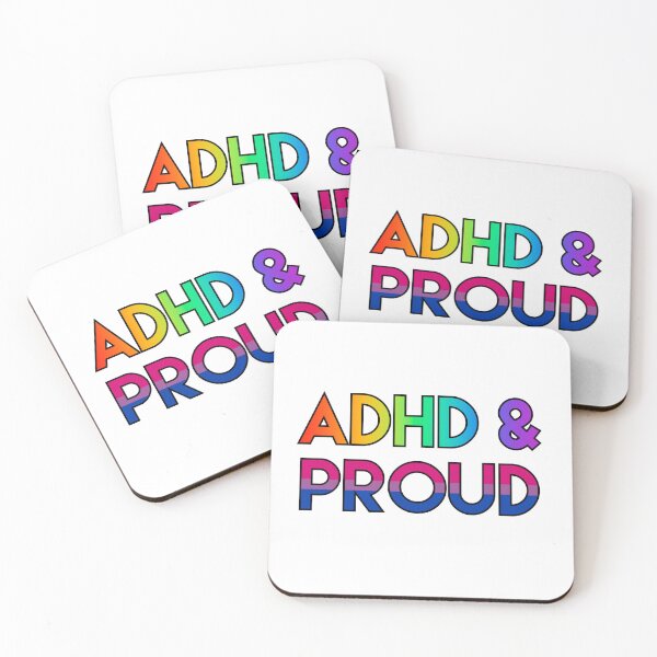 Item preview, ADHD & proud - bisexual designed and sold by ramsaybaggins.
