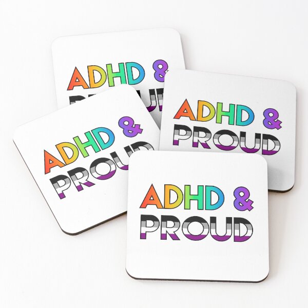Item preview, ADHD & proud - asexual designed and sold by ramsaybaggins.