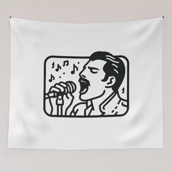 Item preview, Passionate Singer - Line Art - Rock Music designed and sold by Fenay Designs.