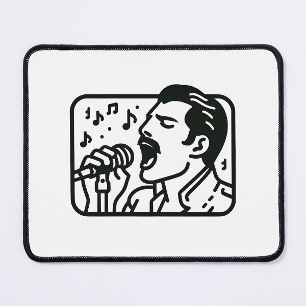 Item preview, Passionate Singer - Line Art - Rock Music designed and sold by Fenay Designs.