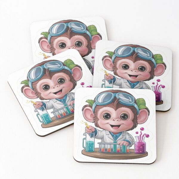 Item preview, monkey scientist  designed and sold by The Enthousiaste.