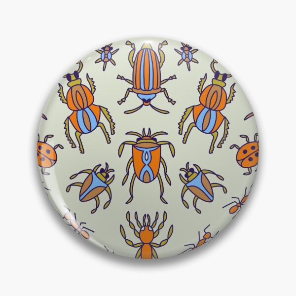 Item preview, Urban forest - bugs, insects, lady bugs, blue, orange, green and brown designed and sold by naomibroudo.
