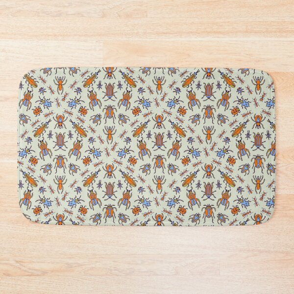 Item preview, Urban forest - bugs, insects, lady bugs, blue, orange, green and brown designed and sold by naomibroudo.