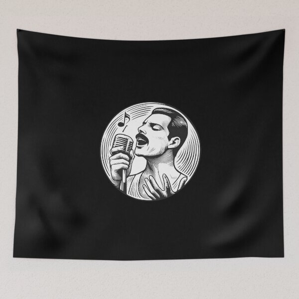 Item preview, Intense Singer - Line Art - Rock Music designed and sold by Fenay Designs.