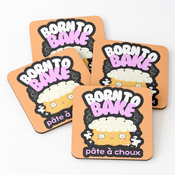 Item preview, Born To Bake Cute Kawaii Choux Puff designed and sold by Renata Illustrata.