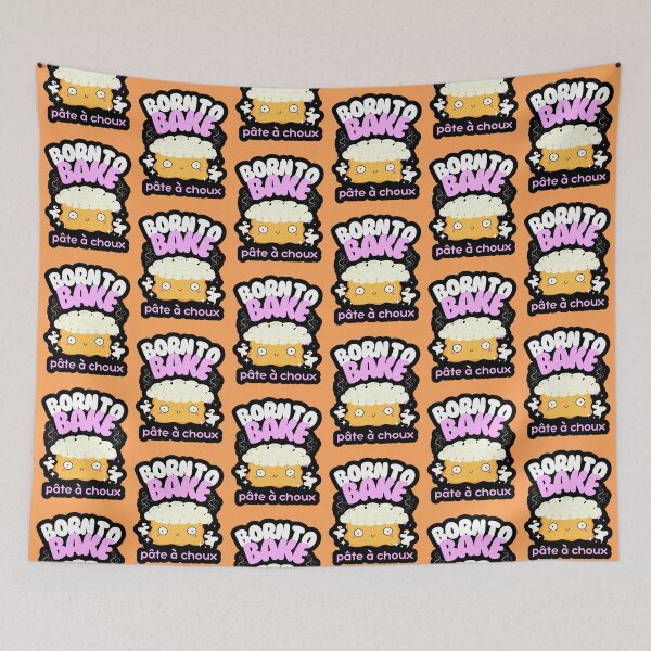 Item preview, Born To Bake Cute Kawaii Choux Puff designed and sold by Renata Illustrata.