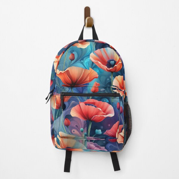 Item preview, Poppies in blue designed and sold by Magixa.