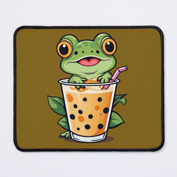 Item preview, Boba Tea Frog designed and sold by OurGirlGertie.