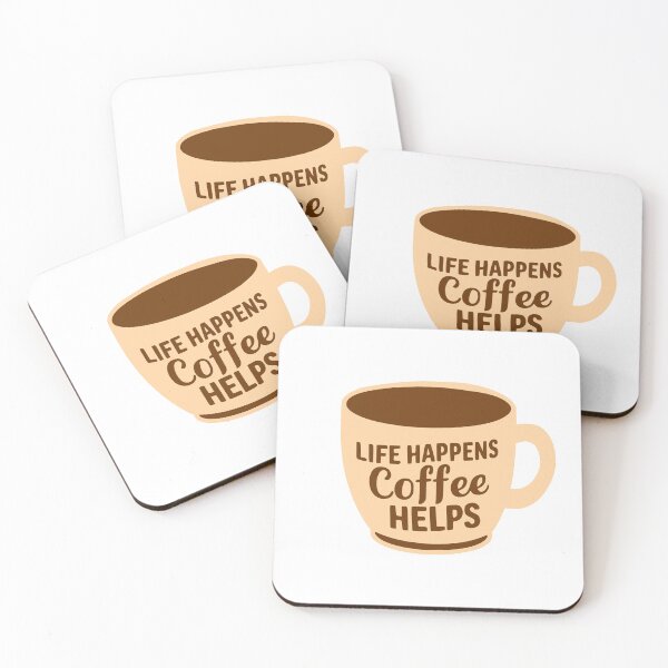 Item preview, Life happens coffee helps! Coffee Worship designed and sold by PMCreative.