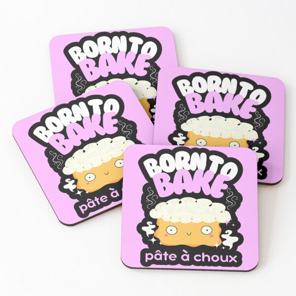 Item preview, Cute Kawaii Choux Puff Baking Quote designed and sold by Renata Illustrata.