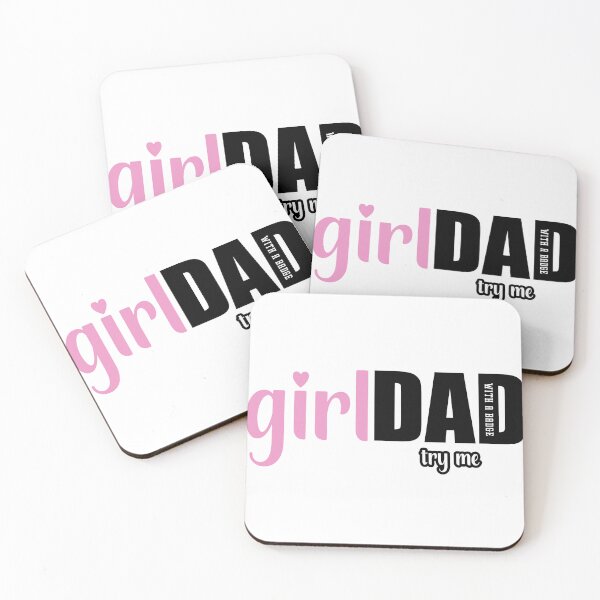 Item preview, Girl Dad with a badge Try Me - Police Dad with white outline for all colors designed and sold by SmileThreads.