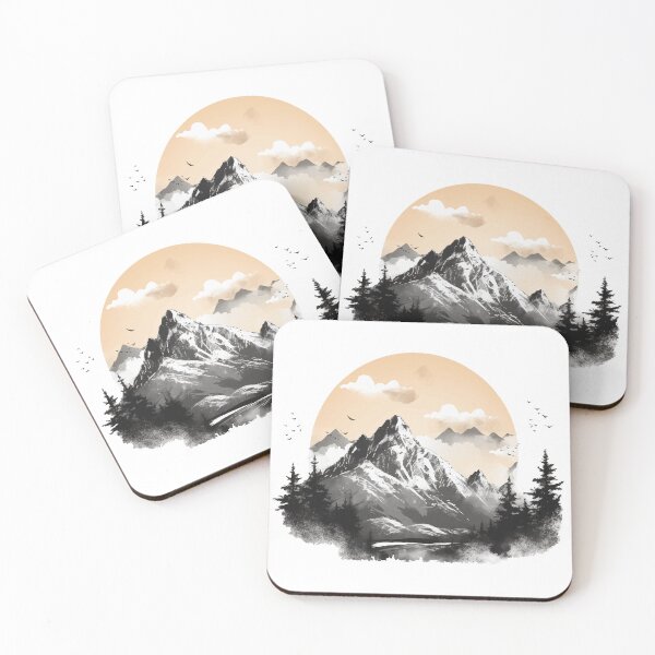 Artikelvorschau, Schöne Landschaft mit Berge, Geschenk Wandern entworfen und verkauft von Andrea-Design.