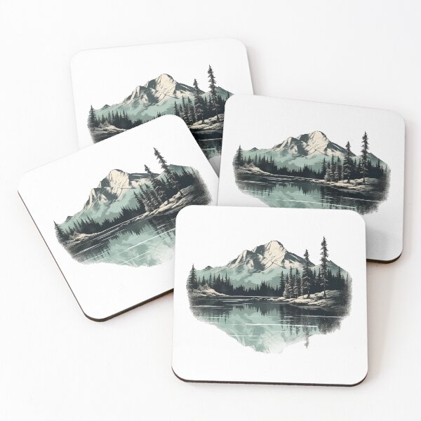 Artikelvorschau, Schöne Landschaft mit Berge, Geschenk Wandern entworfen und verkauft von Andrea-Design.