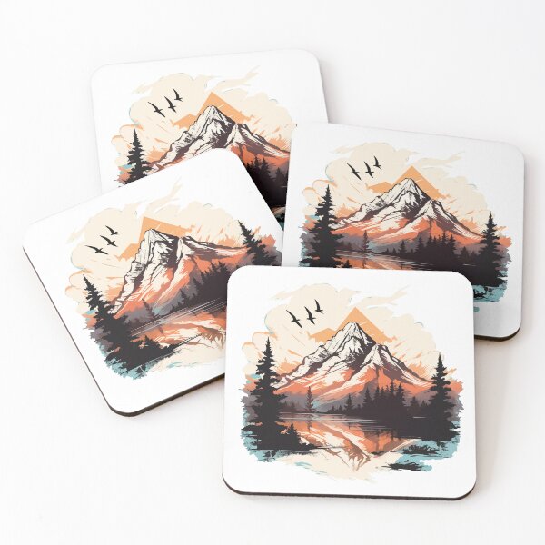 Artikelvorschau, Schöne Landschaft mit Berge, Geschenk Wandern entworfen und verkauft von Andrea-Design.