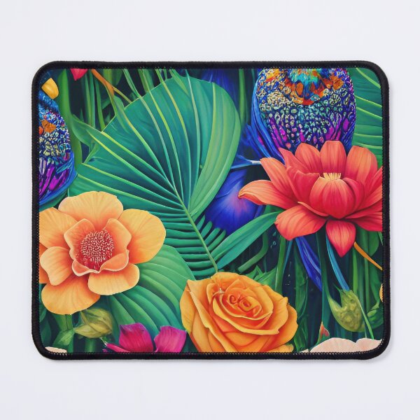 Item preview, Floral pattern design, tropical flowers designed and sold by HAKKI ARSLAN.