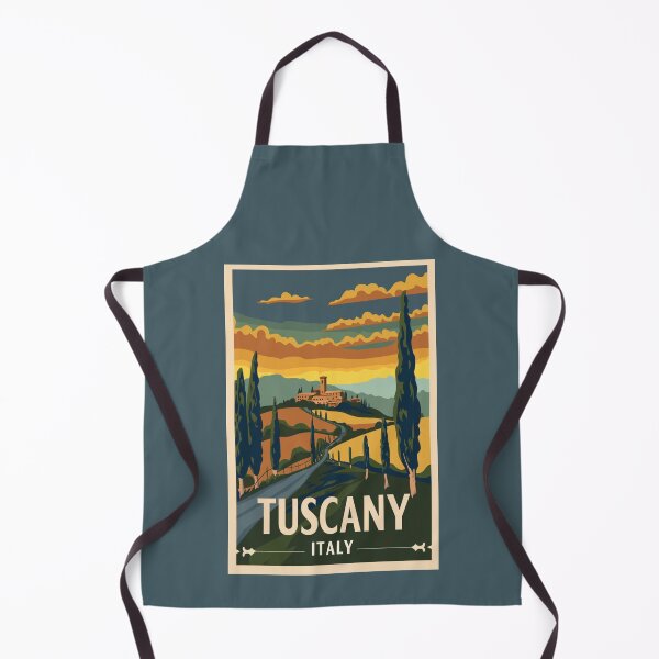 Item preview, A Vintage Travel Illustration of Tuscany - Italy designed and sold by GoodOldVintage.