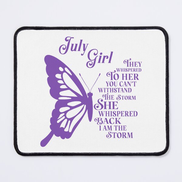 Item preview, July Girl - purple butterfly - they whispered to her you cant withstand the storm designed and sold by EvaAngel.