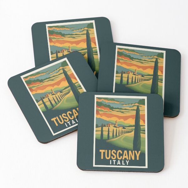 Item preview, A Vintage Travel Illustration of Tuscany - Italy designed and sold by GoodOldVintage.