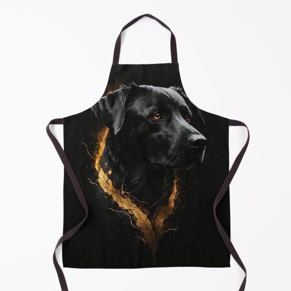 Item preview, Epic golden dog painting, Kintsugi inspired dog art designed and sold by ChaosEdits.