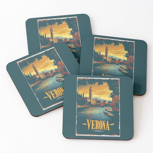 Item preview, A Vintage Travel Illustration of Verona - Italy designed and sold by GoodOldVintage.