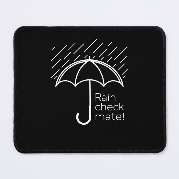 Item preview, Rain Check Mate - Stylish Umbrella Silhouette Design designed and sold by VoyteksDesigns.