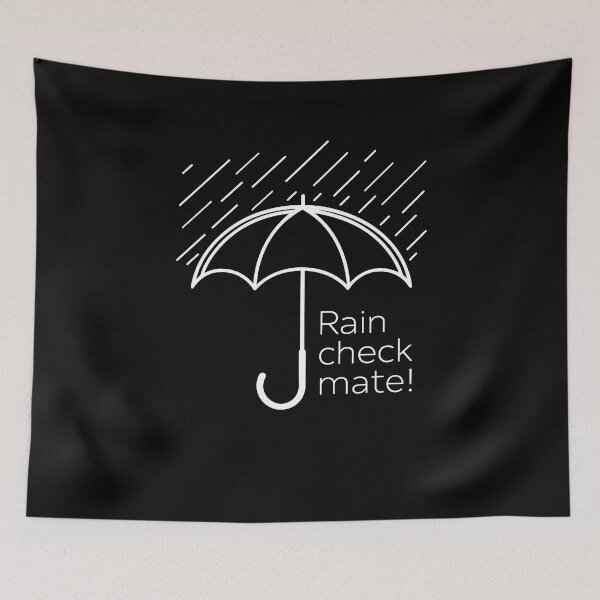Item preview, Rain Check Mate - Stylish Umbrella Silhouette Design designed and sold by VoyteksDesigns.